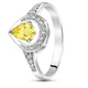 Серебряное кольцо с цитрином Амели ПДК128Ц 17.5р. - изображение 1