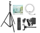 Селфи лампа и LED освещением Bluetooth 12" YQ-320A light set (Kit2) |170cm Stand, Plug Powered, 3000-6500K| - изображение 3