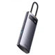 HUB адаптер USB поддержка OTG BASEUS WKWG070013 Metal Gleam Series 4-in-1 (4xUSB3.0) Type-C, gray WKWG070113 - изображение 4