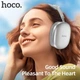 Беспроводные накладные наушники HOCO W35 Air Triumph с микрофоном серебристые - изображение 4
