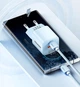 Зарядное устройство Блок питания для телефона Essager 20W Gan Быстрая зарядка PD+QC3.0 Fast Charging Блок зарядки для Samsung, iPhone, Xiaomi, Redmi, Huawei, Realme White - изображение 4
