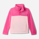 Bluza dla dziewczynki nierozpinana bez kaptura Columbia Steens Mtn II 1/4 Snap Fleece Pull-Over 2087881608 104-110 cm Różowa (195981090277) - obraz 1