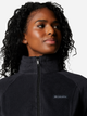 Толстовка на блискавці без капюшона жіноча Columbia Benton Springs Full Zip 1372111010 XL Чорна (824648383826) - зображення 6