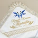 Крыжма из муслина для мальчика Family Tradition с вышивкой 100х100 см белый Нашему ангелочку - изображение 3