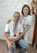 Футболка вишиванка біла вишита червоно-чорним хрестиком S 01400 -S - зображення 3