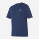 Футболка хлопковая длинная мужская New Balance Small Logo MT41509NNY S Синяя (196941810751) - изображение 5