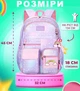 Дитячий Шкільний рюкзак для дівчат Rainbow Med для дівчинки Веселка єдиноріг квіти Фіолетовий - зображення 3
