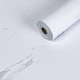 Самоклеюча вінілова плитка Sticker Wall в рулоні 600х3000х2мм Білий повітряний мармур Глянсова SW-00001287 - зображення 1