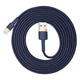 Кабель Baseus Cafule Cable USB For iP 1.5A 2m Gold+Blue (CALKLF-CV3) - изображение 2