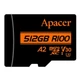 microSDXC (UHS-1 U3) Apacer A2 512Gb class 10 V30 (R100MB/s, W80MB/s) (adapter SD) (AP512GMCSX10U8-R) - зображення 2