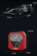 Машинка радиоуправляемая болид Formula 1 Черный с зеленым (ЕДМ-124-11) - изображение 7