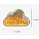 Настільна лампа нескінченне дзеркало "Тюльпани в хмаринці" LED night lamp CLOUD, біла - зображення 3