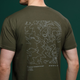 Футболка Basic Military Ukrarmor T-Shirt. Авдіївка. Топографічні карти. Олива S - зображення 3