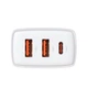 Сетевое зарядное устройство адаптер BASEUS Compact Quick Charger (CCXJ-E02) |2USB/1Type-C, 30W/3A, поддержка быстрой зарядки PD/QC, многоуровневая система защиты, универсальная совместимость, компактный| Белый - изображение 3