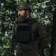 Бронежилет 6-го класса Ukrarmor (легкий). Вес 5,3 кг. Керамические бронеплиты 2.4 кг (карбид кремния). Черный Универсальный M-XXL (регулируется сзади и на плечах) - изображение 2