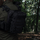 Тактический рюкзак на Ukrarmor 10 л. Крепление Molle. Cordura 1000D. Черный 30 x 20 x 8 см - изображение 4