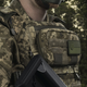 Нагрудный админ подсумок. Ukrarmor Cordura 500D. Крепление Molle. Пиксель (мм-14) 18 × 10 × 3 см - изображение 4