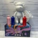 Флюидный мишка сделай сам DIY Creative Fluid Bear 23 см с красками 3 шт / Набор раскраска игрушка медвежонок для творчества - изображение 9