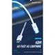 Дата кабель USB-C to USB-C 1.0m PD-B83a 60W Proda (PD-B83a-WHT)[17430] - изображение 2