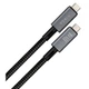 Дата кабель USB-C to USB-C 0.8m USB4 240W 40GBps 8K60Hz Nylon Vinga (VCPDCU4)[17666] - изображение 2