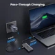 USB-хаб Ugreen CM498 USB3.1 Type-C to HDMIx2 4K60Hz 8k30Hz USB 3.0x2 Type-C PD 100W 6 in 1 Grey (15852#) - изображение 8