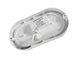Светильник LED 8W овал белый 220-240V 600LM 6500K IP65 "Атлас" ЭКО (160x85x35mm) "LEMANSO" LM32010 - изображение 2