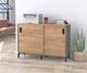 Тумба офісна LS-1200-830 антрацит Дуб Крафт золотий - зображення 1