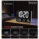 Часы электронные настенные (настольные) LOSSO GRAND WC-600, настольный будильник с LED подсветкой белый - изображение 3