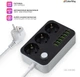 Мережевий фільтр-подовжувач ColorWay 3 розетки/6 USB Black (CW-CHE36B) - зображення 8