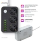 Мережевий фільтр-подовжувач ColorWay 3 розетки/6 USB Black (CW-CHE36B) - зображення 9