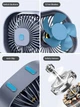 Портативный мини-вентилятор Topk K50 USB charging 360° rotating Gray - изображение 4