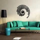 Настенные бескаркасные 3D часы Diy Spiral с зеркальным эффектом самоклеящиеся 40 х 60 см Черный - изображение 2