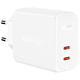 Мережевий зарядний пристрій Acefast A9 40W 2xUSB-C White (6974316280200) - зображення 1