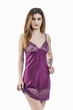 Нічна сорочка жіноча з мікрофібри та мережива Felisiya Lingerie Сливове вино 138-076 L - зображення 5