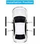 Наклейки на пороги авто 4шт Amazon x003vm0nrp черный - изображение 4