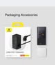 Мережевий адаптер Baseus 6в1 PowerCombo Tower PowerStrip 2AC+2USB+2Type-C 100W - зображення 13