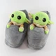 Тапочки кигуруми Йода 36-41 зеленые - изображение 1