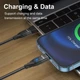 Магнитный кабель Uslion 2в1 Type-C-Type-C + Usb-a-Type-c PD 60w 1м Fast Charge Black - изображение 8