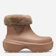 Женские зимние резиновые сапоги низкие Crocs Stomp Lined Boot 208718-2CC 37-38 (M5/W7) 23 см Светло-коричневые (1962654287246) - изображение 1