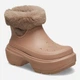 Женские зимние резиновые сапоги низкие Crocs Stomp Lined Boot 208718-2CC 37-38 (M5/W7) 23 см Светло-коричневые (1962654287246) - изображение 3