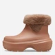 Женские зимние резиновые сапоги низкие Crocs Stomp Lined Boot 208718-2CC 37-38 (M5/W7) 23 см Светло-коричневые (1962654287246) - изображение 4