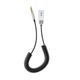 Бездротовий аудіоадаптер AUX Bluetooth Baseus CABA01-01 BA01 USB Wireless adapter cable Black - зображення 4