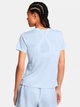 Спортивная футболка для фитнеса женская Under Armour Ua Launch Shortsleeve 1382434-464 M Голубая (197777137050) - изображение 2