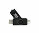Флеш-накопитель XON FlashDrive MultiConnect 128GB (USB 2.0 + USB Type-C + MicroUSB) Черный (FX2M128PB 7645) - изображение 1