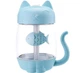 Увлажнитель воздуха ультразвуковой - ночник 350ml cat blue - изображение 1