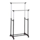 Телескопічна стійка-вішалка для одягу та взуття RIAS Mini Double Pole 140*70*30 см Black (3_04243) - зображення 1