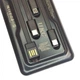 Power Bank UKC 8285 10000mAh з Сонячною Панеллю та Кабелем 4-в-1 Чорний - зображення 3