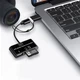 Багатофункціональний адаптер хаб кардрідер 3в1 Type-C Android USB 2.0 Black - зображення 3
