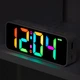 Часы электронные настольные LOSSO Premium MULTICOLOR с LED подсветкой белые - изображение 2
