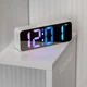 Часы электронные настольные LOSSO Premium MULTICOLOR с LED подсветкой белые - изображение 10